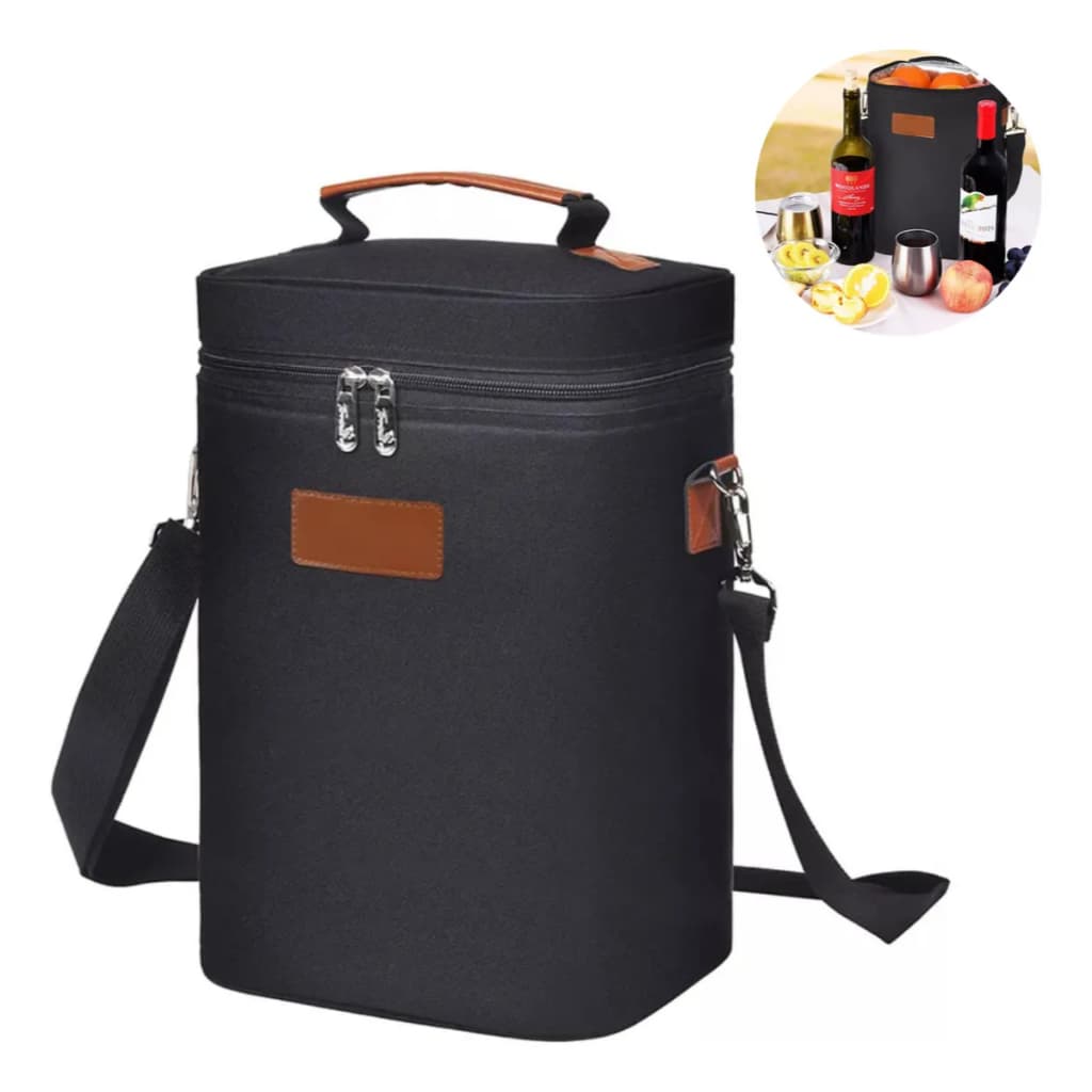 Bolsa 4 vinhos, bolsa termica para garrafas de vinho, bolsa 4 garrafas wine jantar festa churrasco