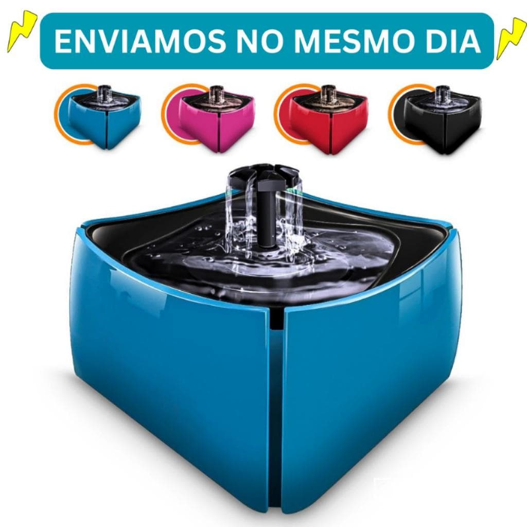 Bebedouro Fonte Bivolt Automático Silencioso Para Gatos e Cães Cachorro Beber Água Pet 1L