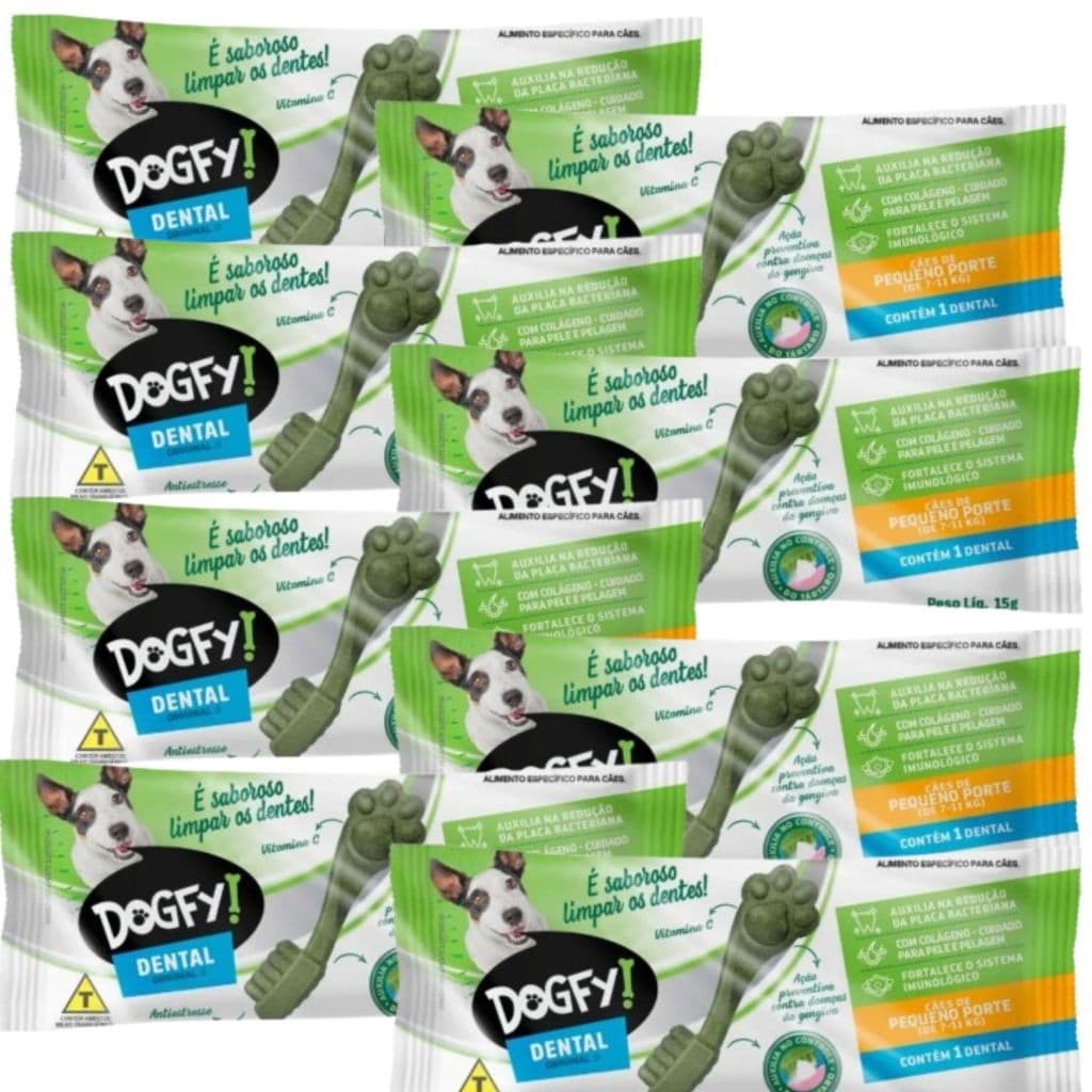 Petisco Dogfy Dental - Solução Diária Para Limpeza - Div. Tamanhos