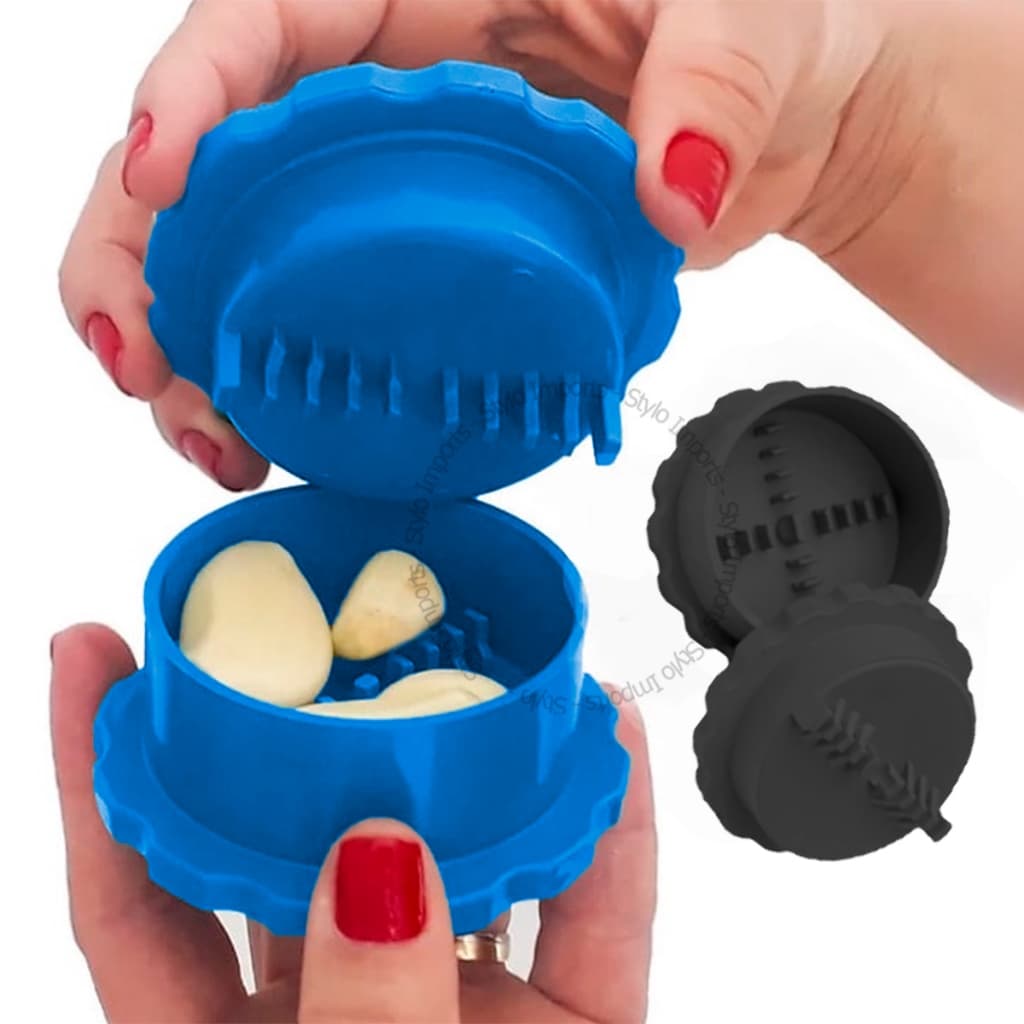 Kit Triturador de alho manual super prático picador amassador moedor tempero