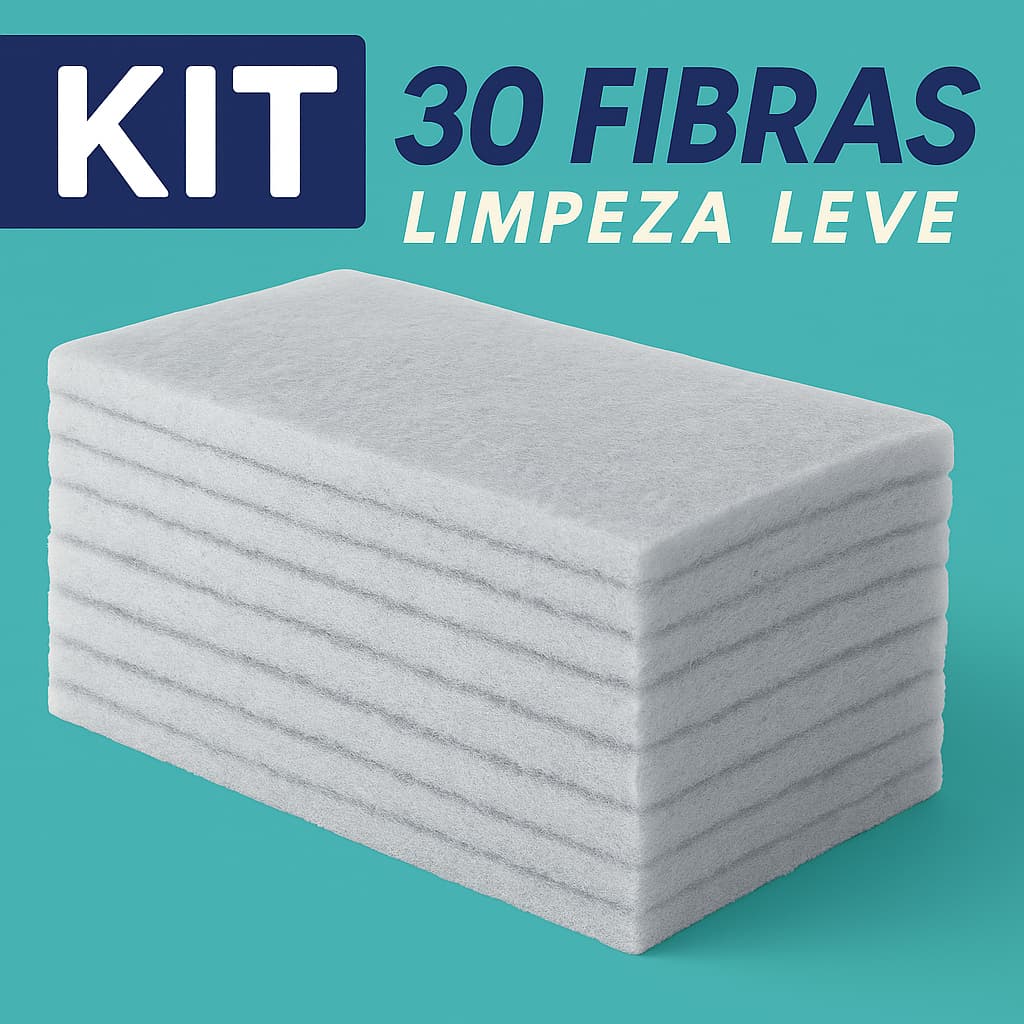 Fibra de Limpeza Leve Esponja Branca Não Risca Inox Vidro Parede – Kit 5 a 30 Unidades Envio 24h
