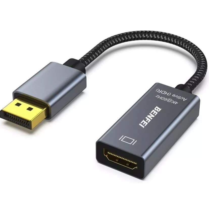 Adaptador DisplayPort para HDMI Benfei (4K@60Hz) compatível HP ThinkPad AMD NVIDIA Desktop B07JFTK8YV