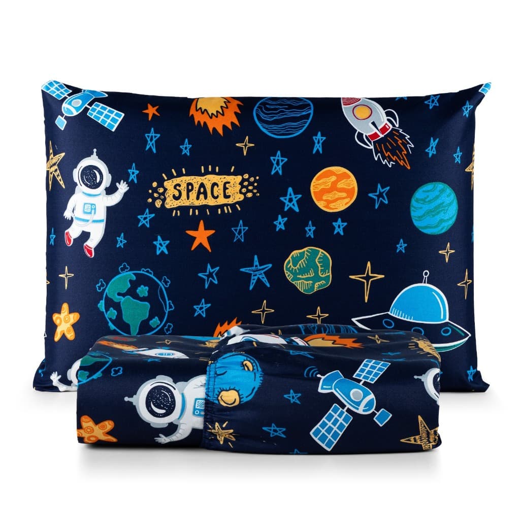 Jogo de Lençol com Elástico Solteiro 02 Peças Cama Box 200 Fios Toque Macio