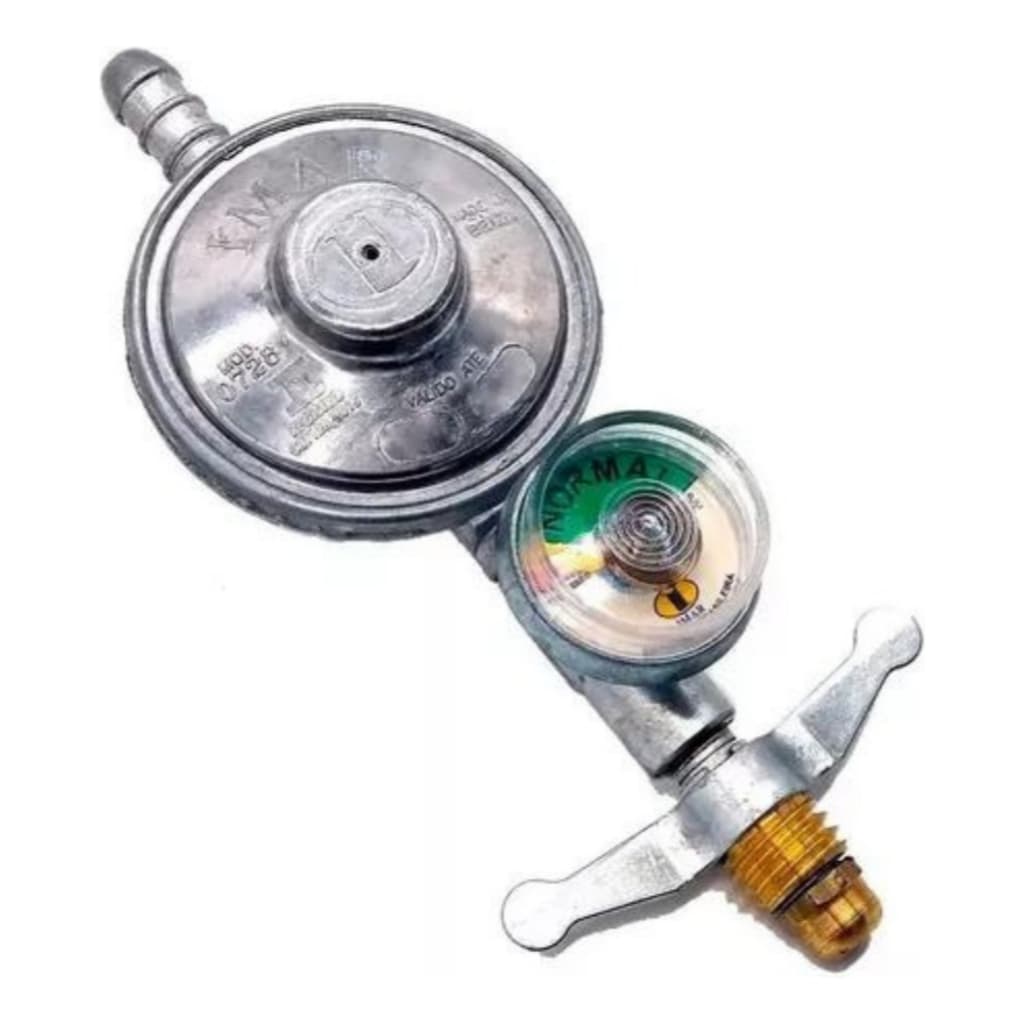Medidor De Gás Manômetro Registro Regulador Válvula Cozinha