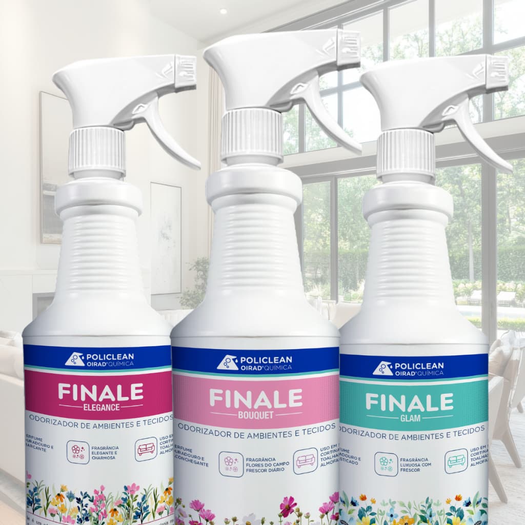 Finale Bouquet Glam Elegance "Cheiro De Rico" Finalizador Aromatizante Ambiente Estofado 500ml e 1 L