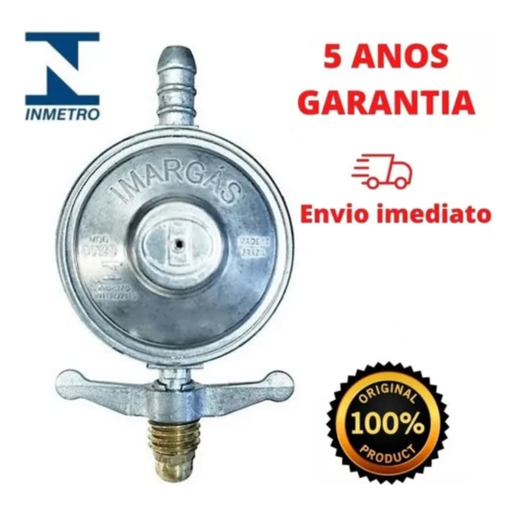 Registro Válvula Regulador De Gás De Cozinha Botijão 13kg