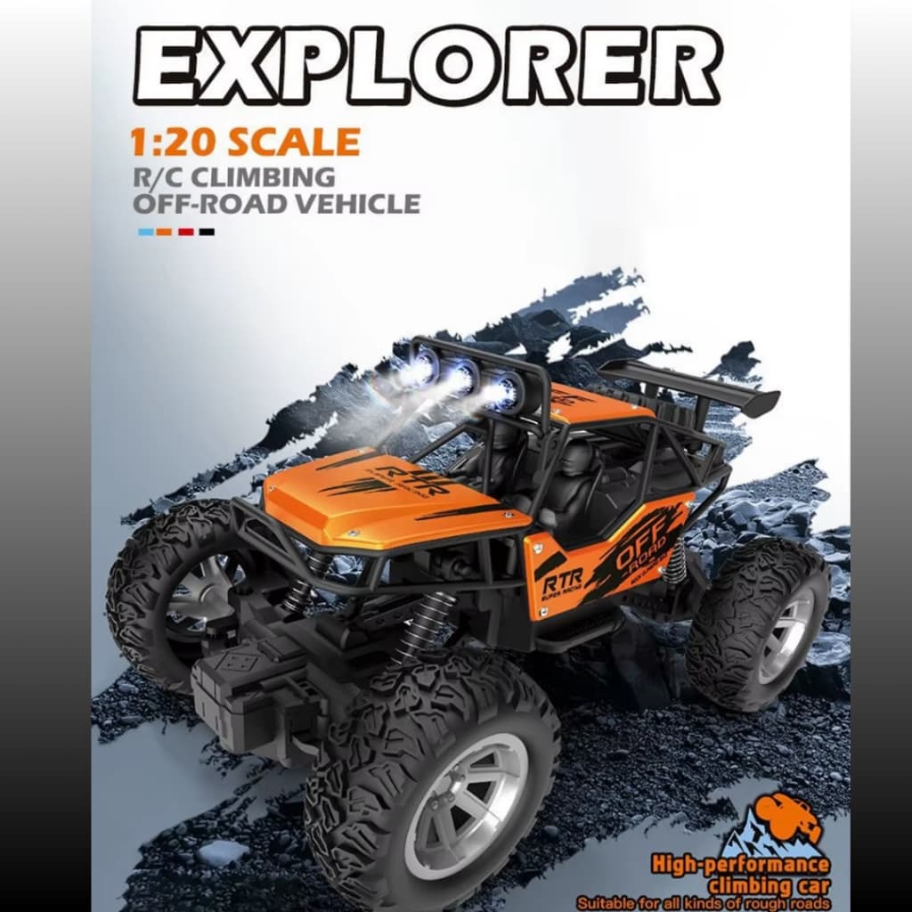 Carrinho de Controle Remoto Jeep Explorer 4x4 Infantil - Road Solta Fumaça