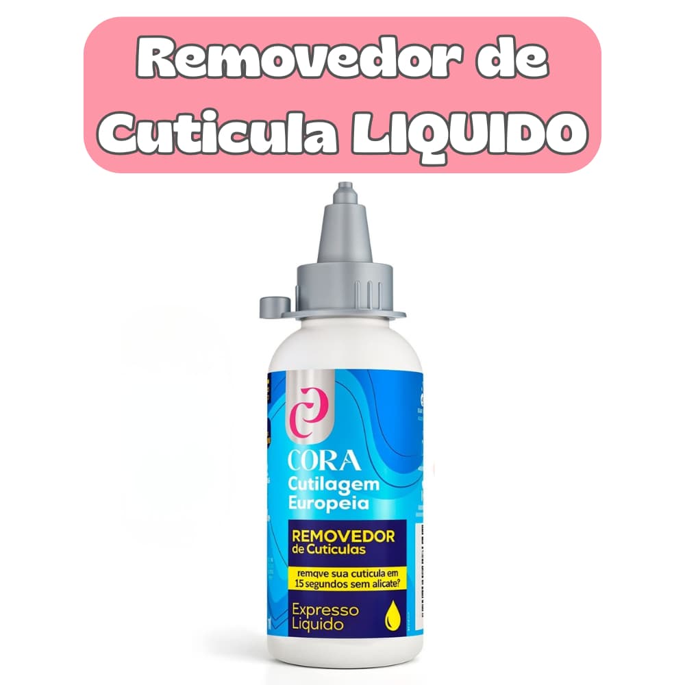 Kinq Removedor de Cutículas LIQUIDO 100ml – Ação Rápida em 15 Segundos | Cora