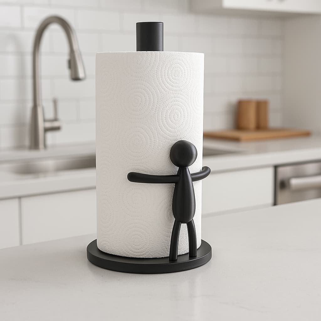 Porta Papel Toalha Suporte MINIMAL STICKER cozinha Guardanapo Rolo Organização Divertido De Mesa