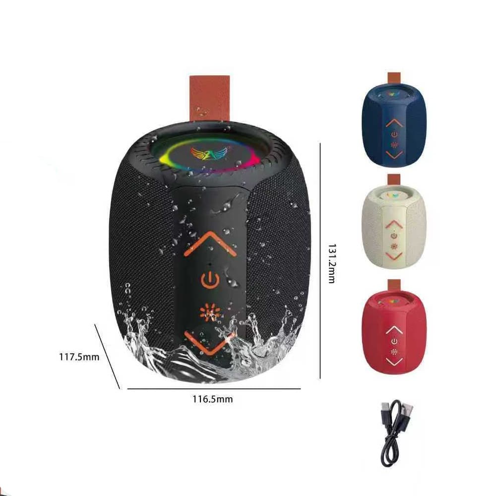 Caixa de som portátil Bluetooth Altomex 50W TWS LED/USB/SD/FM com graves potentes