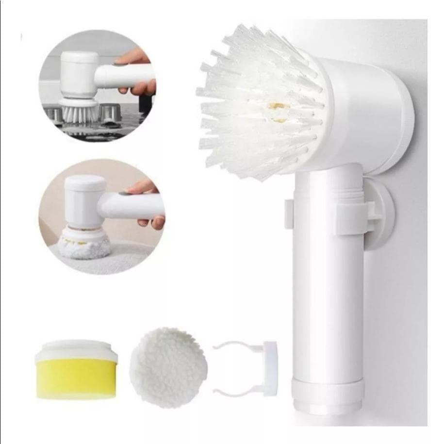 Escova De Limpeza Elétrica Giratória Multifuncional 5 Em 1 Magic Brush