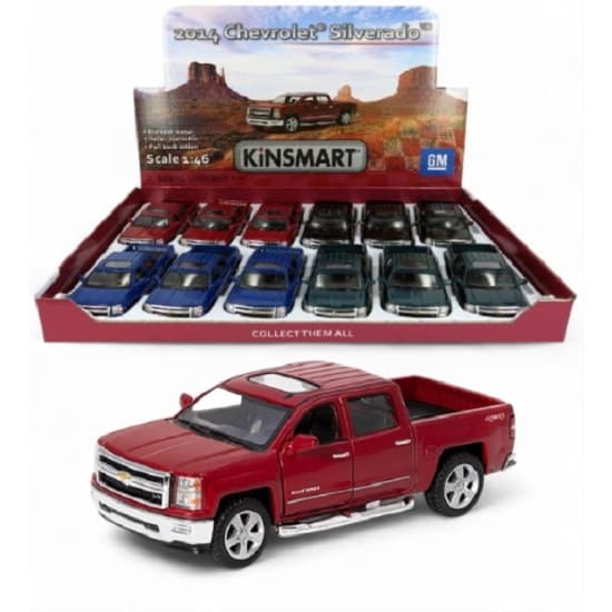 Miniatura  Chevrolet Silverado 2014 da Kinsmart 1/46 METAL  12 CM