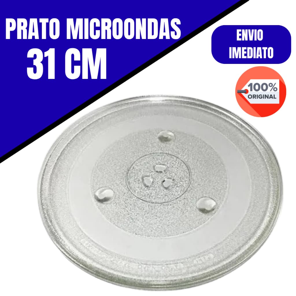 Prato para microondas 30/31/36 litros 31cm todas as marcas