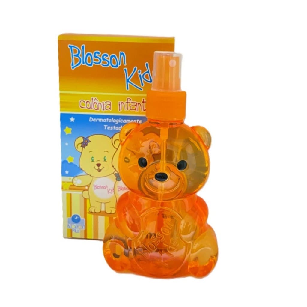 Colônia Infantil Blosson Kids Laranjinha Com Valvula Spray Edição Especial 200ml Urso