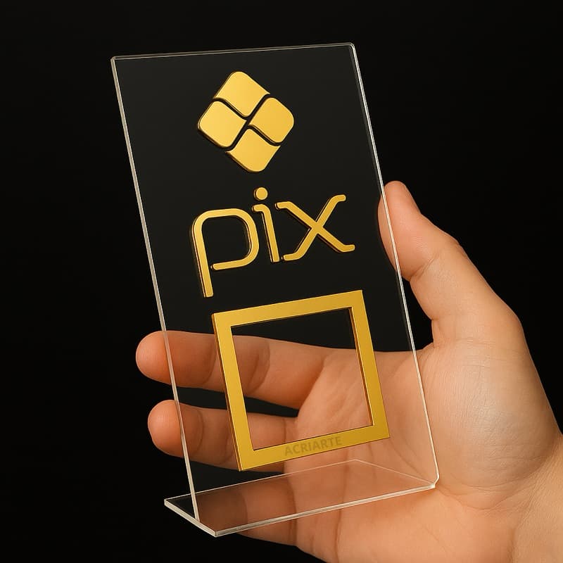 Placa Pix QRCODE, Para Balcão, Caixa, Pagamentos Facilitados