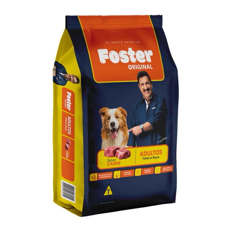 Ração Foster Premium 15kg – Qualidade Premium, Mais Energia e Sabor Irresistível para Seu Cão
