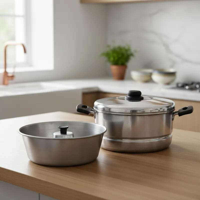 forma pudim banho maria n 20 Aluminio panela 2 em 1