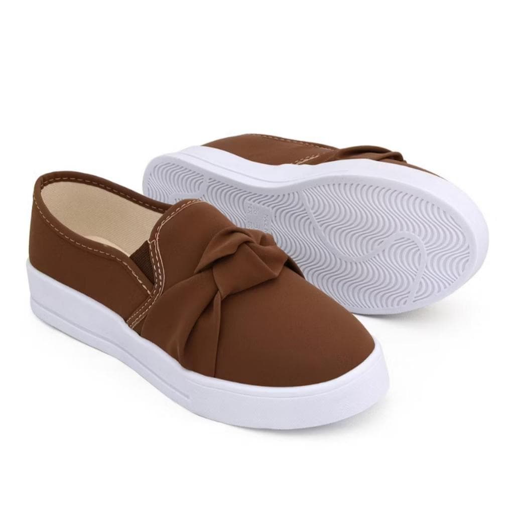 Tênis Feminino Casual Stillus Confortável Iate Slip On Calce Fácil Laço Nobuck Dynasty Inverno Verão