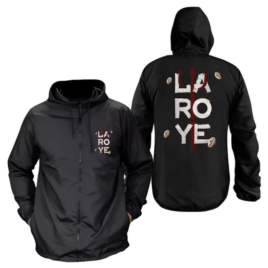 Jaqueta Corta Vento Estampada Laroye Exu Candomblé Entidade