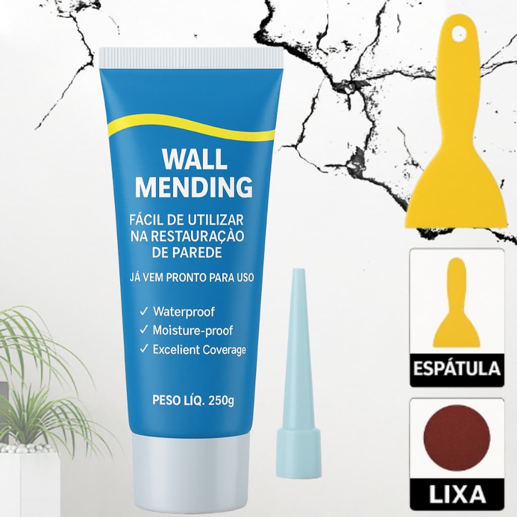 Pasta Massa Para Tapar Buracos Trincas Rachaduras Na Parede Rápida Tampar Espaços Entre Outros