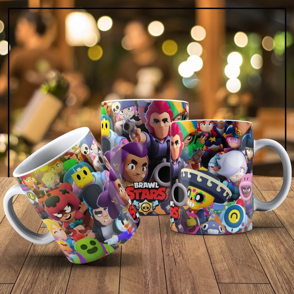 Caneca Infantil BRAWL STARS, Copo Infantil, Caneca, Brinquedo Infantil, Produto Infantil