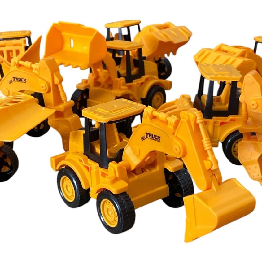 Kit 2/4 Trator Brinquedo , Fricção, Terra Planejem , Trator De Brinquedo , Traga ,Carrinho