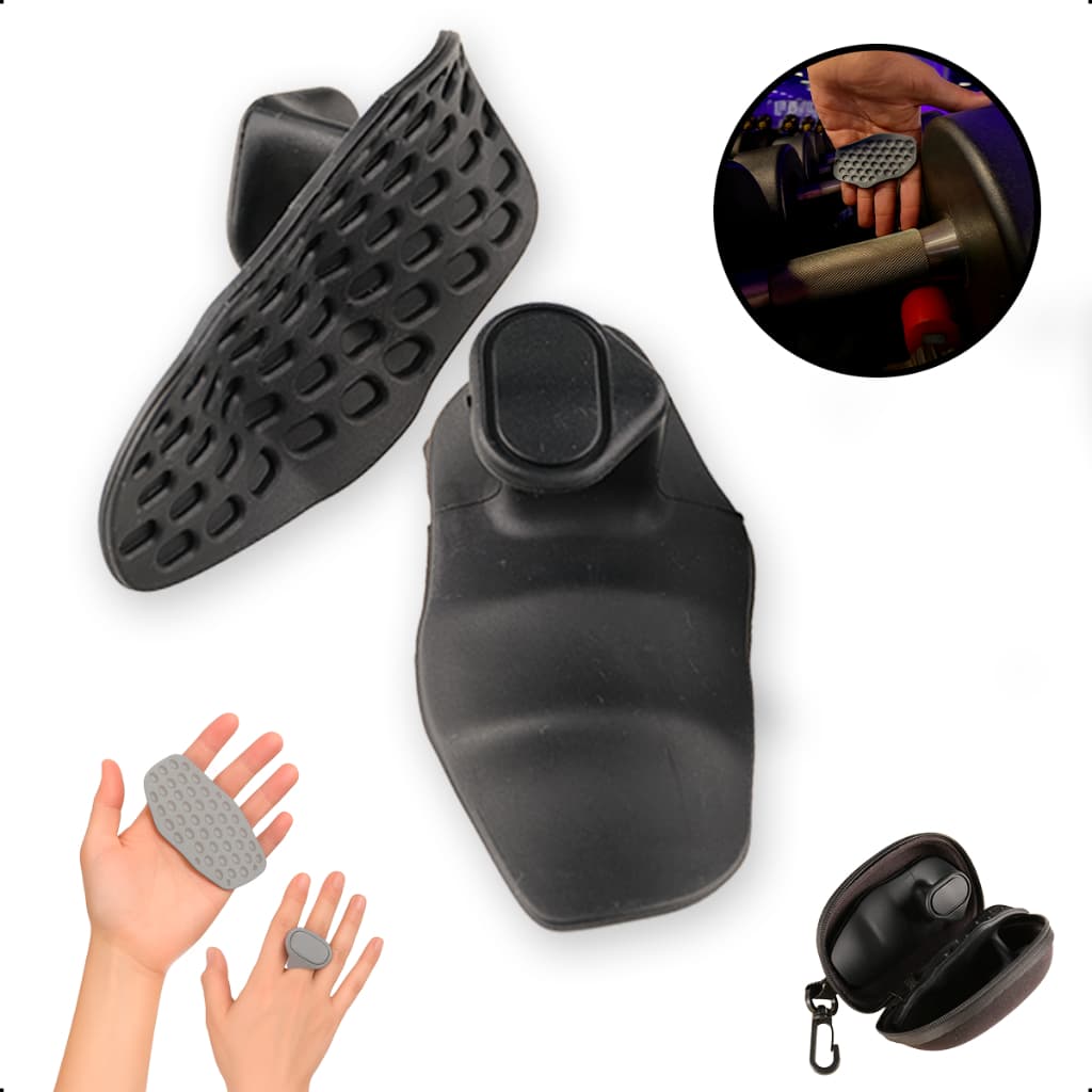 Luva Academia Masculina Feminina Grip Musculação Treino Max - Preto - Único