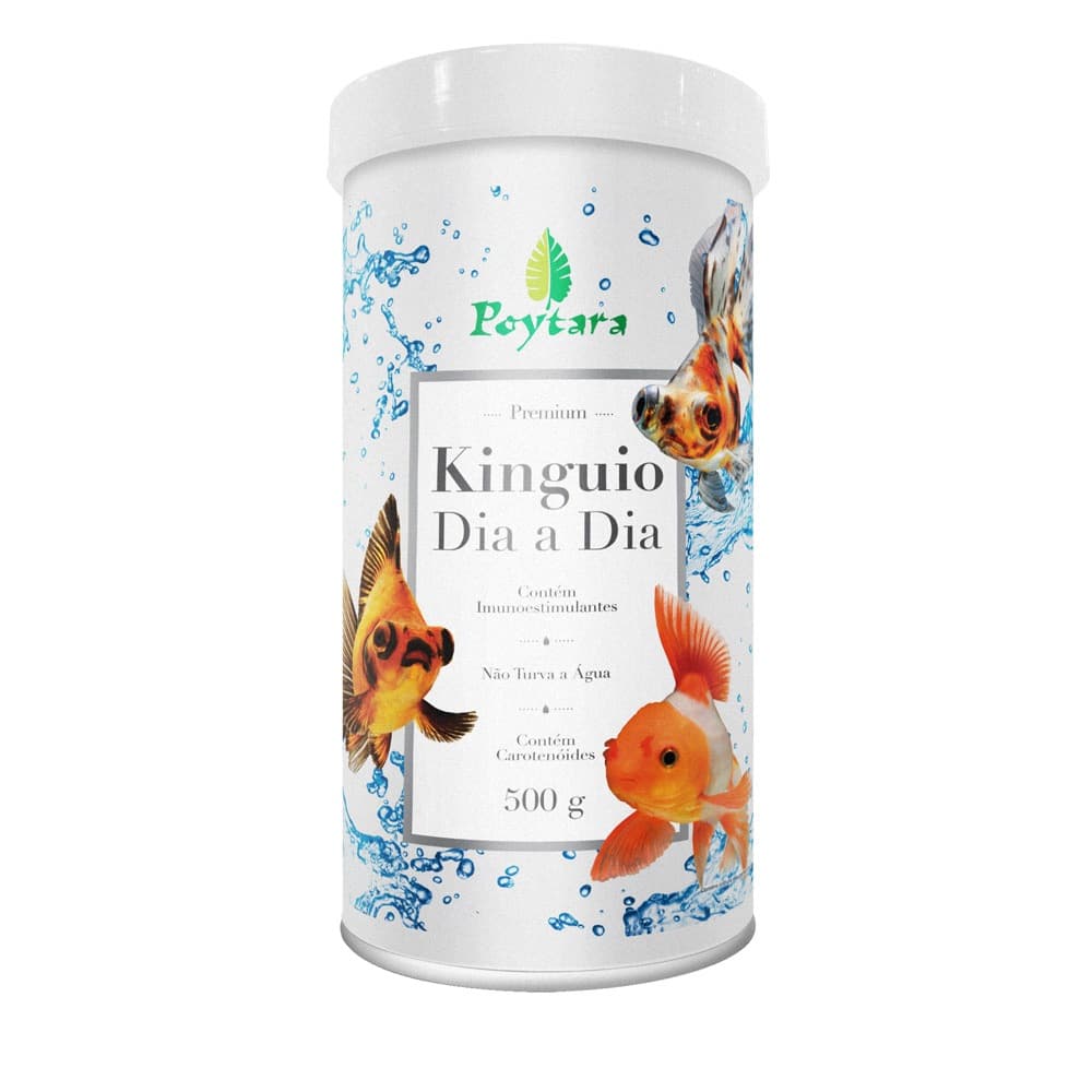 Raçao Poytara Kinguio Dia A Dia 500g Peixe Japonês