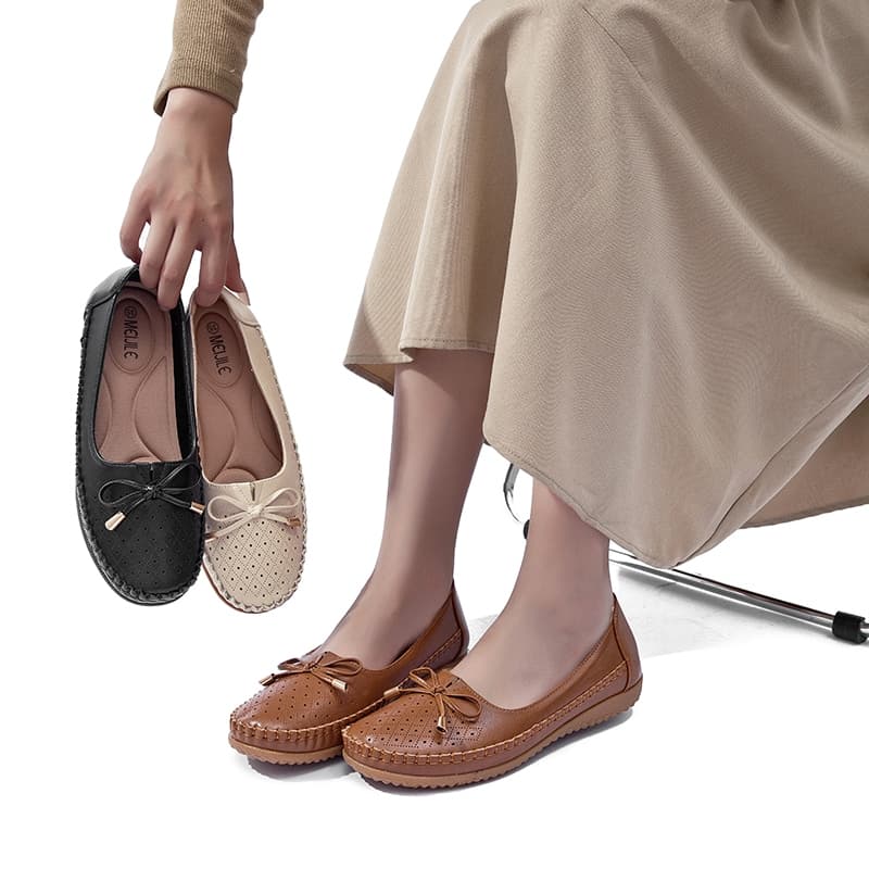 Meijile Mocassin feminino Macio, confortável, respirável e antiderrapante, adequado para uso diário236