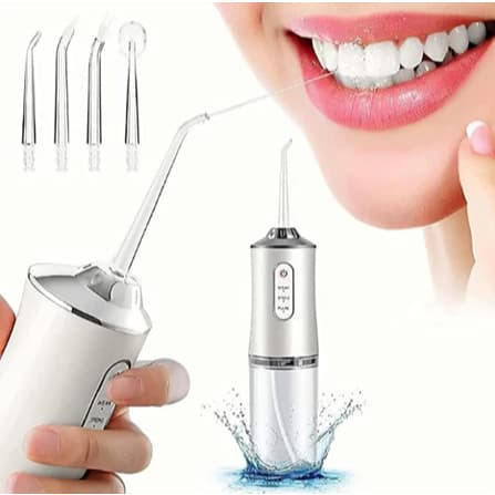 Irrigador Oral Fio Dental Portátil Para Viagem Em Casa 3 Modos De Limpeza 220ML LM