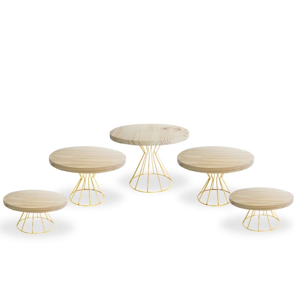 KIT BOLEIRA E DOCEIRAS FESTA , ARAMADO, MADEIRA PINUS