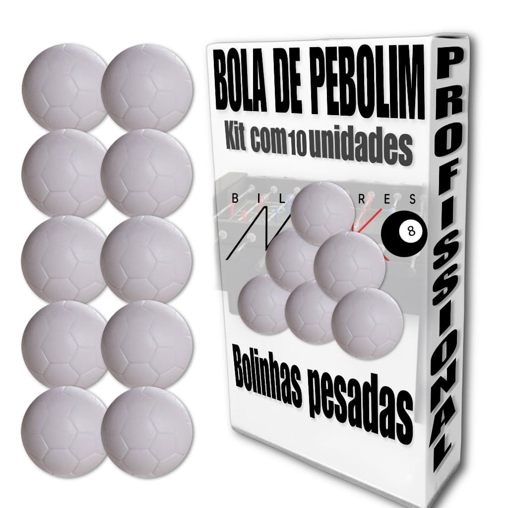 Bola Bolinha Pesadas Pebolim Totó Fla Flu Pacau Kit Repor Profissional