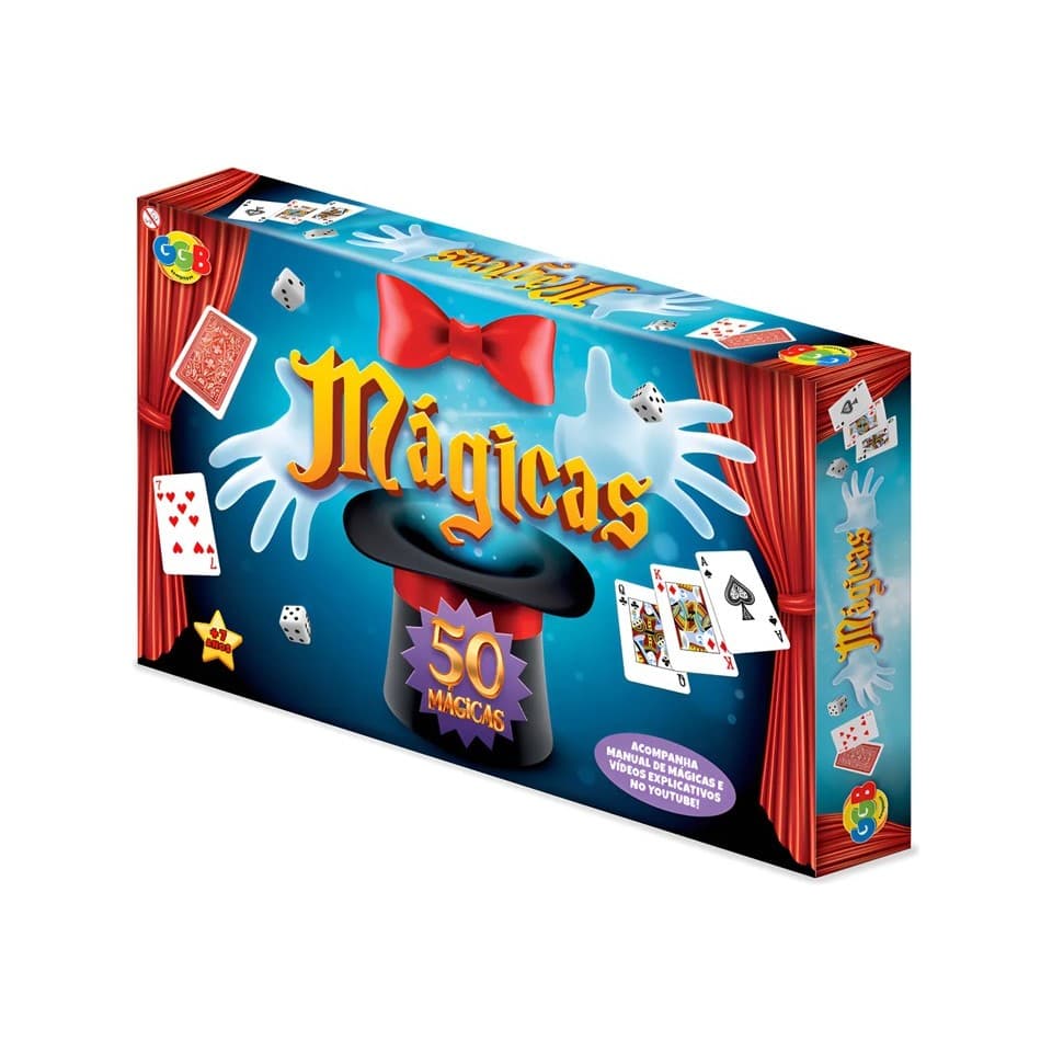 Jogo Caixa De Mágicas 50 Truques e Ilusionismo Com Acessorios Manual Para Animar Festas e Aniversarios  GGB