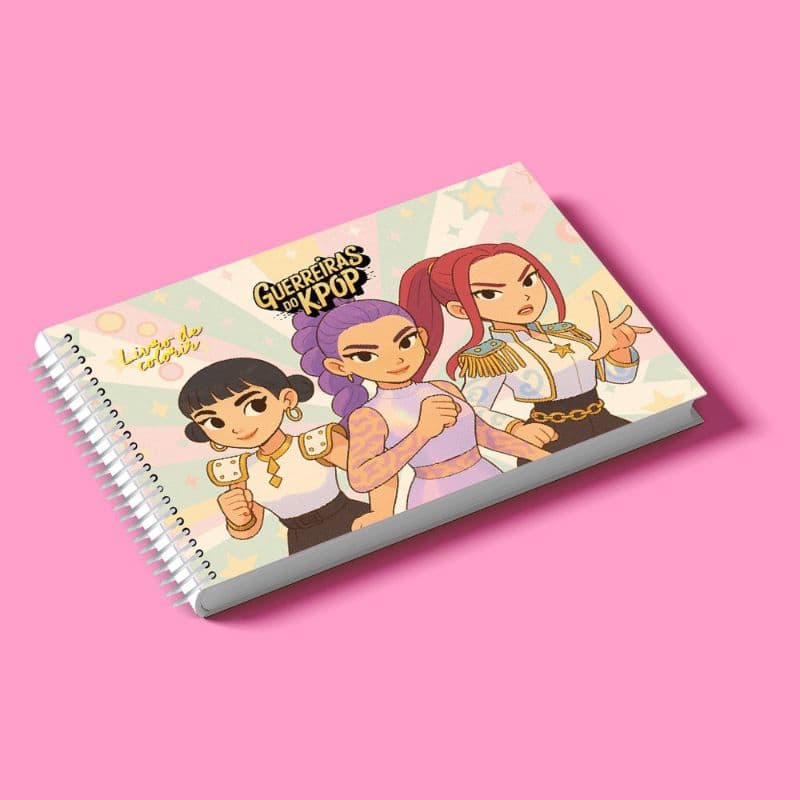 Livro de Colorir: Guerreiras do K-Pop (Capa Dura)
