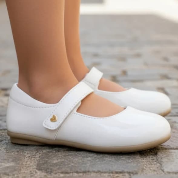 Sapatilha Infantil Love Menina Fashion Moda Feminino Festa Casamento Básico Fashion Bloguerinha