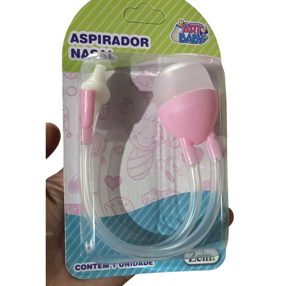 Aspirador Nasal Por Sucção Nariz Entupido Bebe Cor Azul