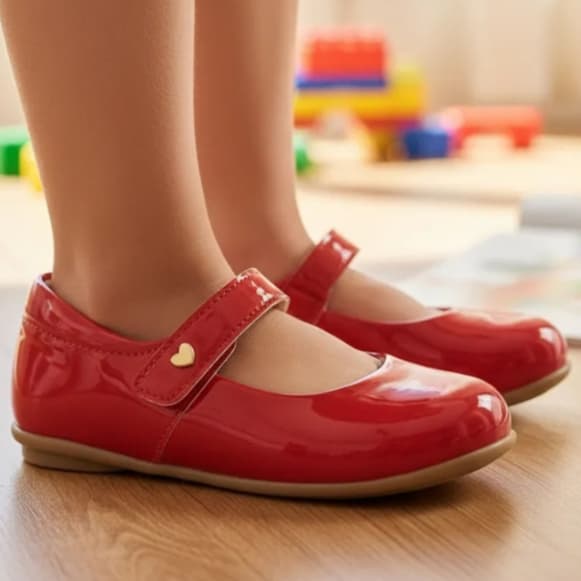 Sapatilha Infantil Love Menina Fashion Moda Feminino Festa Casamento Básico Fashion Bloguerinha