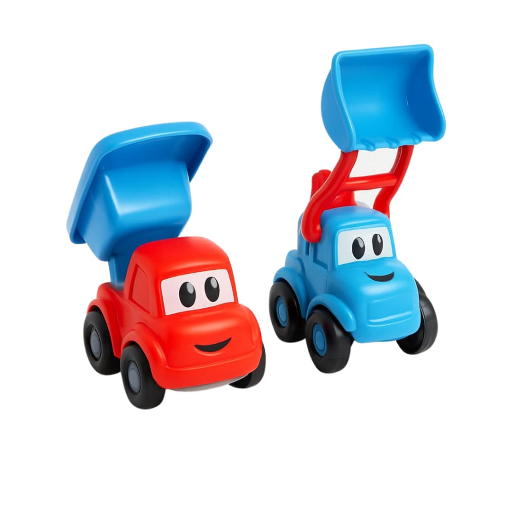 Carrinho Leo O Caminhão E Seu Amigo Trator Maxi Babys -Maral Desenho Infantil