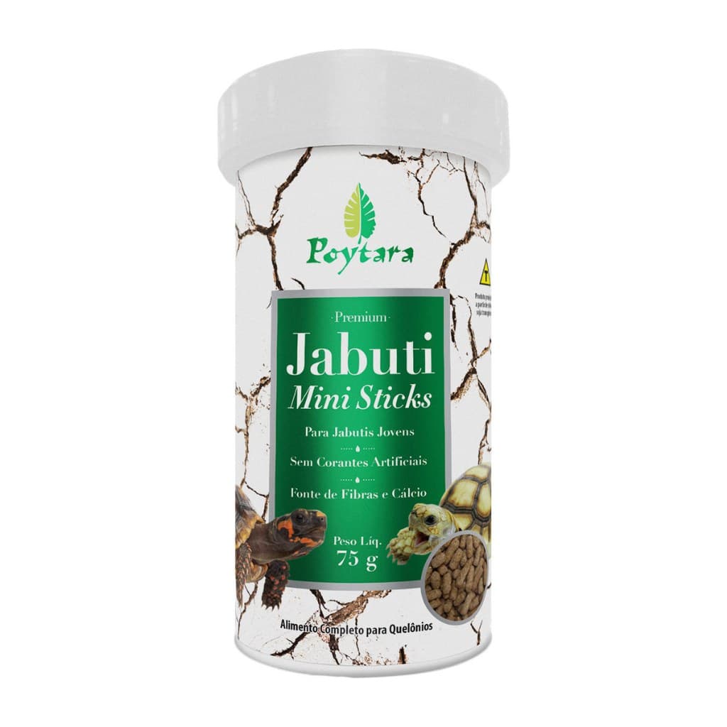 Novo ração  Premium p/ Jabuti Poytara Mini Sticks 75g