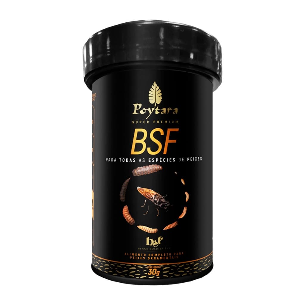 Ração Premium P/ Todos Peixes Poytara Black Soldier Fly 30g