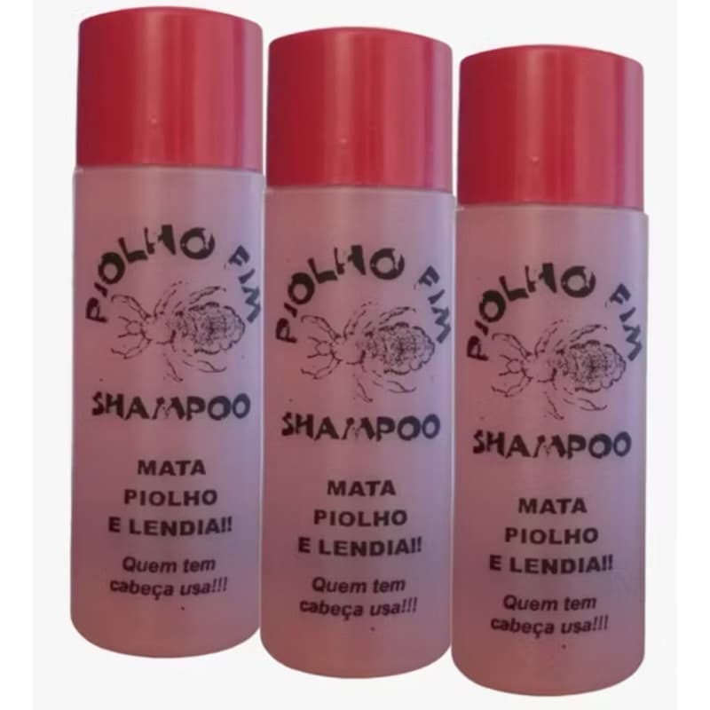 Shampoo Piolho fim , 3 Unidades Mata Piolho e Lêndea