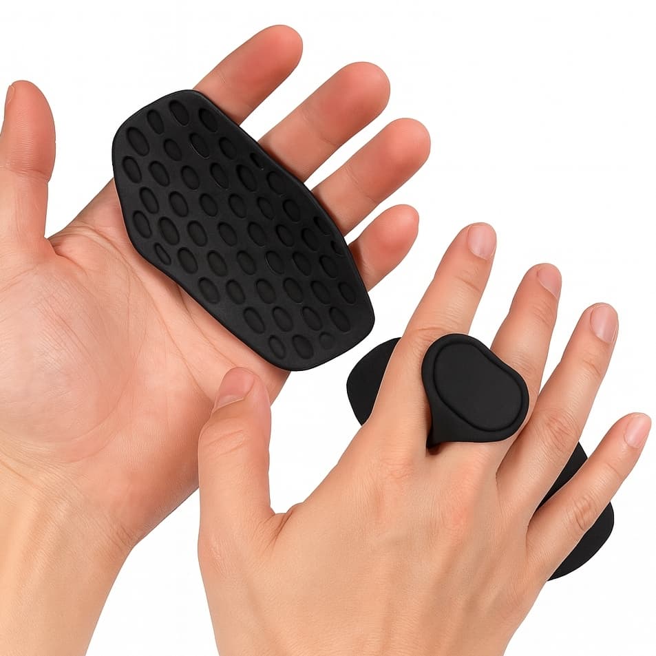 Luva para Treino Musculação Grip Protetor de Pegada Aderência Peso Cross Fit Antiderrapante Halteres e Barras Max Grip