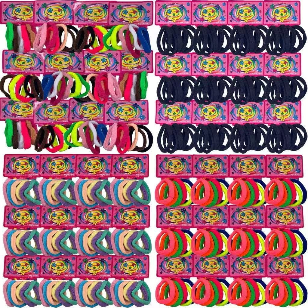 kit 36-72 unidades elastico de cabelo Xuxinha Rabico para cabelo feminina Cores Mescladas