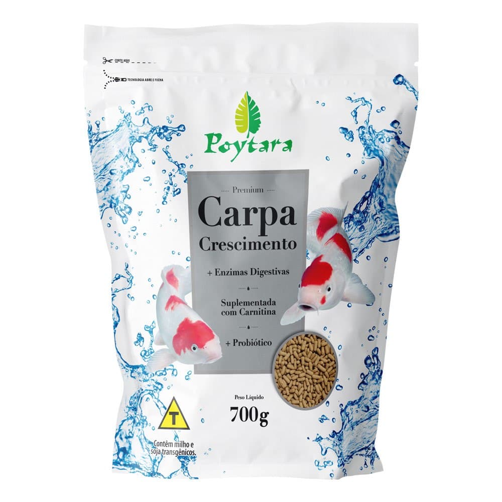 Ração Para Crescimento De Carpas Poytara 700g