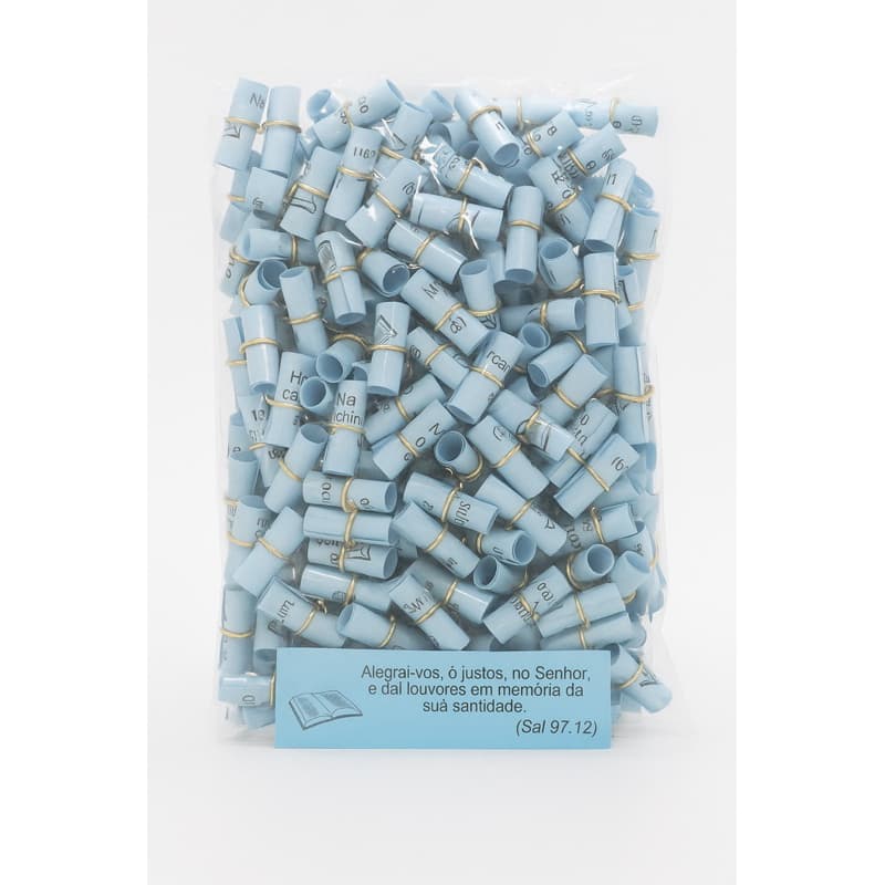 400 Enroladinhos com Versículos Bíblicos - Novembro Azul | Mensagens da Bíblia | Lembrancinha Religiosa Cristã