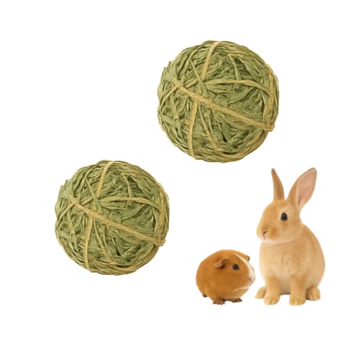 Kit Feno Ball Brinquedo Petisco Para Coelhos Porquinhos Da India Chinchila e Roedores