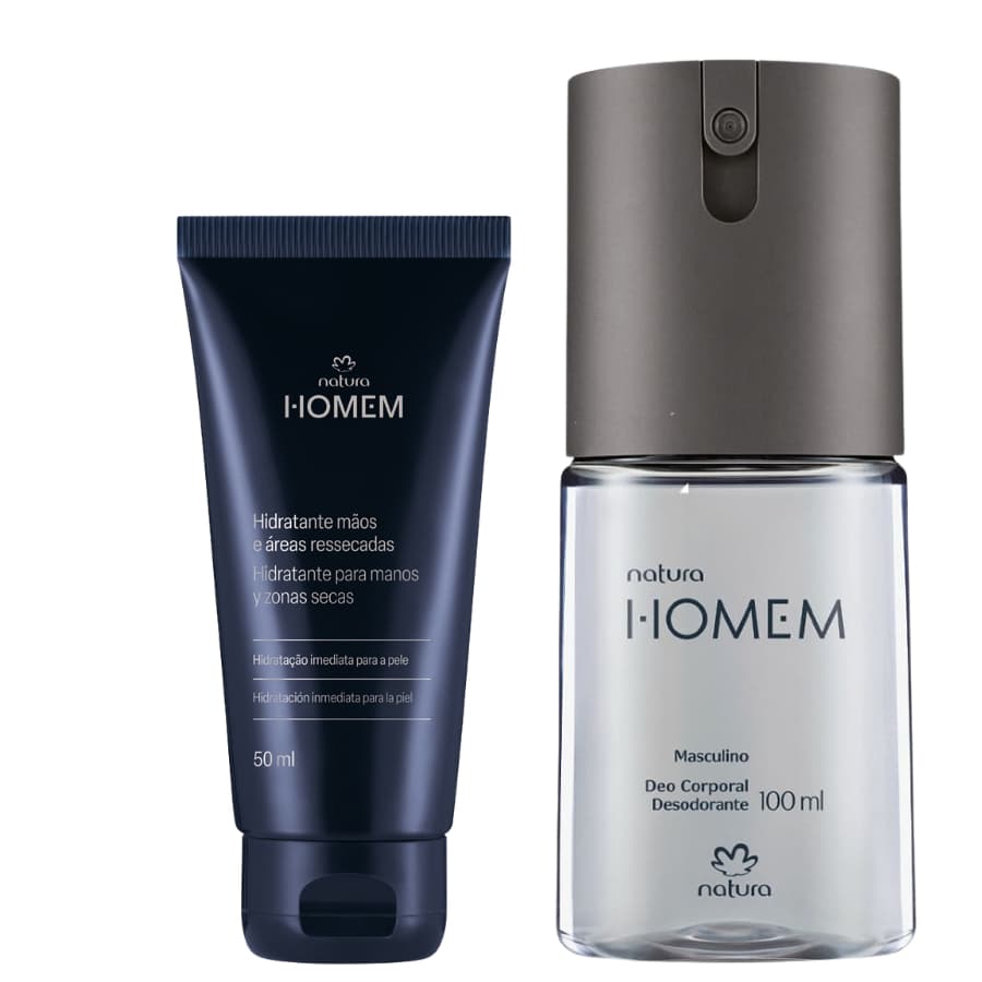 Kit Homem Creme Para as Mãos 50ml + Desodorante Spray 100ml Natura