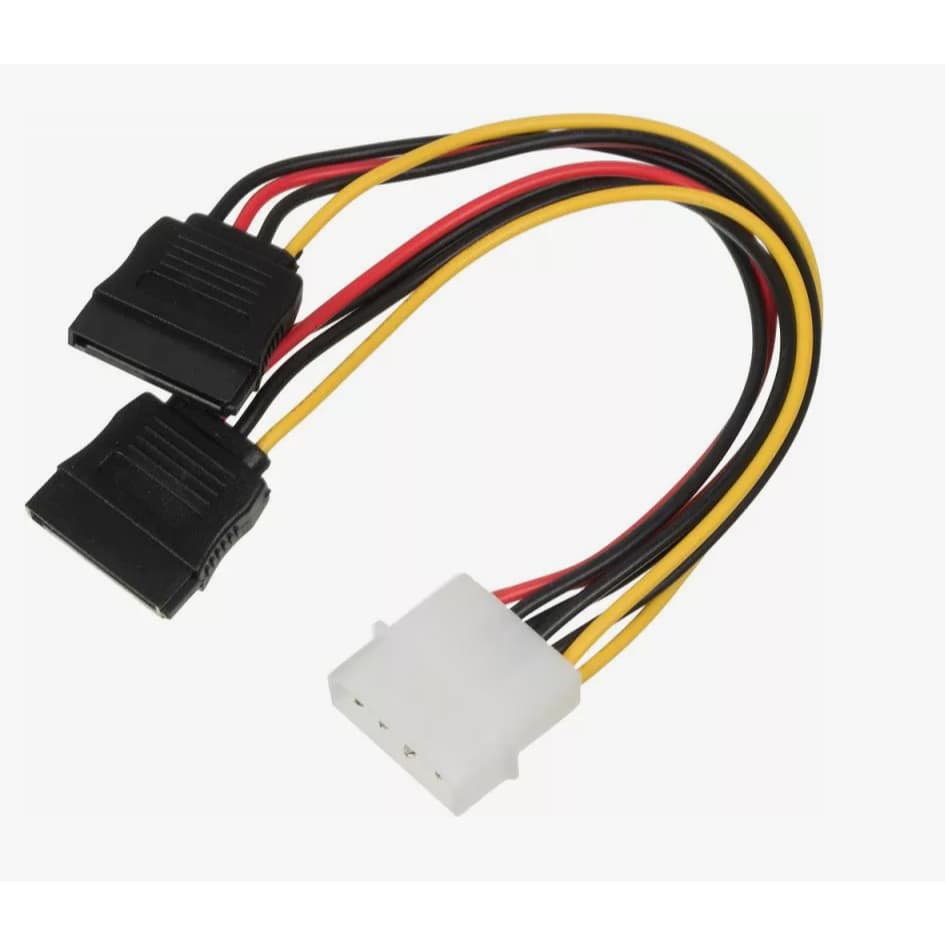 Cabo Adaptador Molex Y Sata Splitter Fonte Energia Mineração