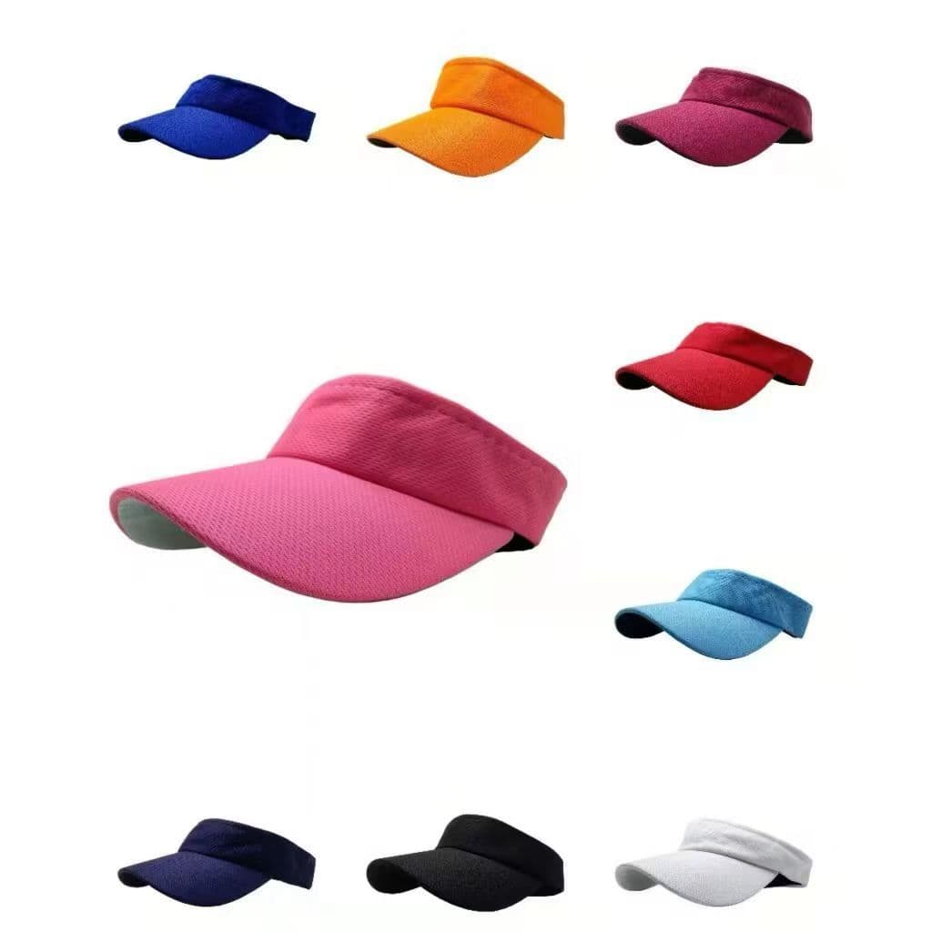 Viseira Lisa Ajustável Com Aba Curva Para Corrida, Caminhada, Praia, Ciclismo