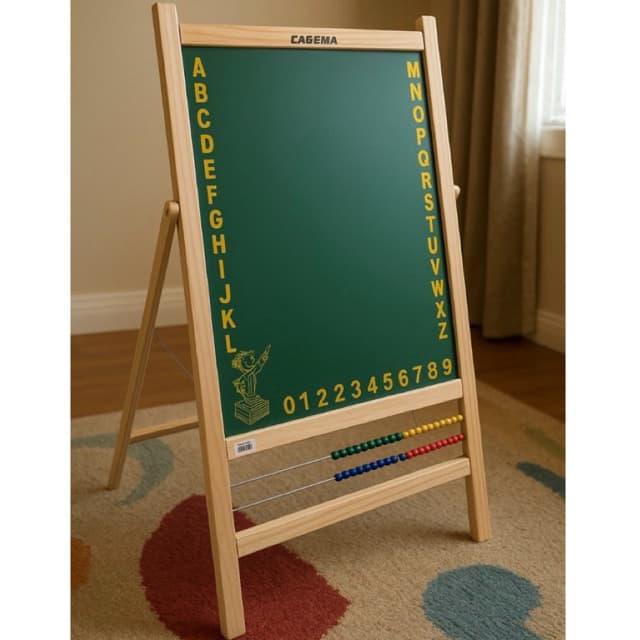 Lousa Quadro Negro Infantil com Cavalete e Contador 60x45